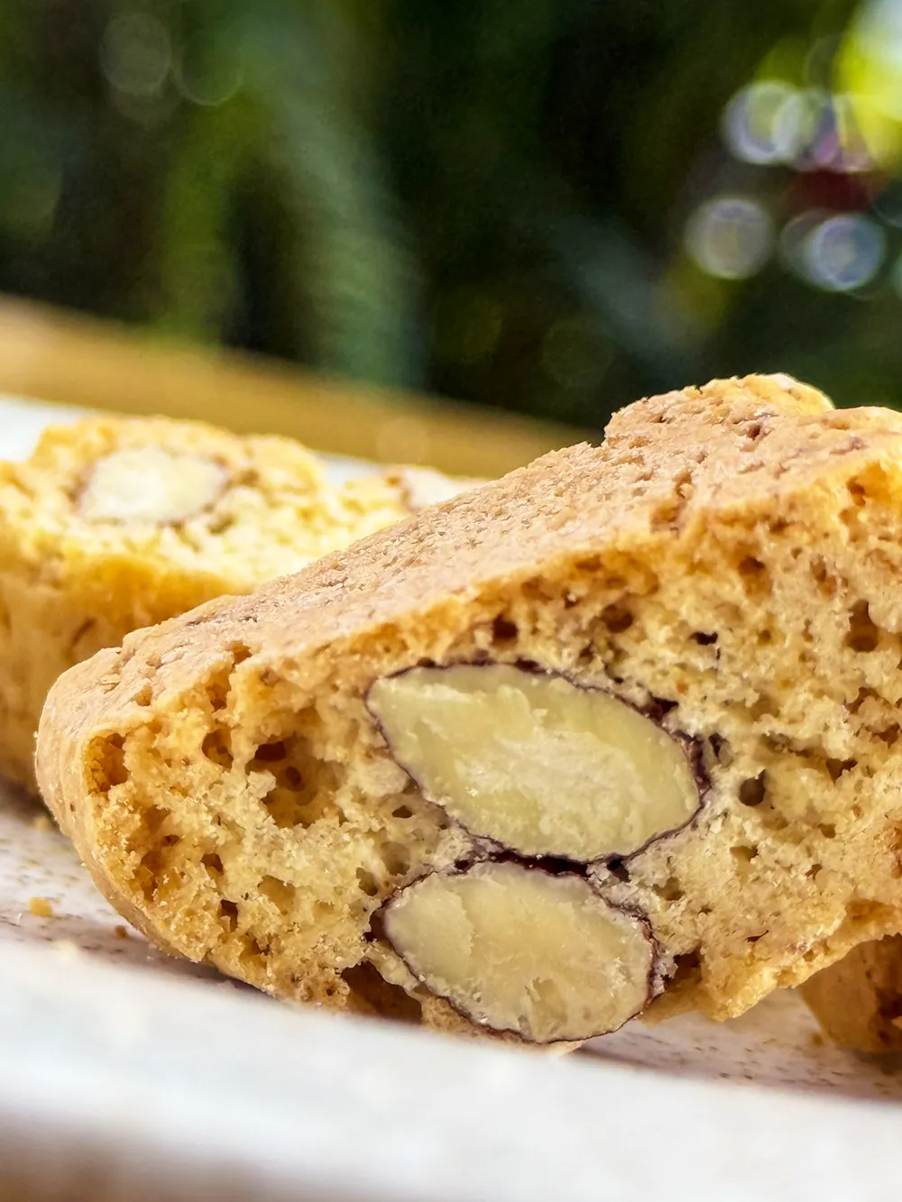 Biscotti de almendra como snack